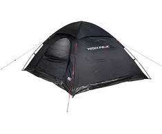 Keturių asmenų juoda palapinė High Peak Monodome XL