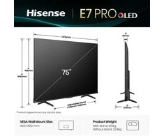 Televizorius TV Set Hisense 75E77Q PRO 189cm (75 inch) 4K QLED Smart TV