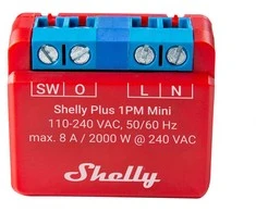Shelly Plus 1PM Mini 1 kanalo relė