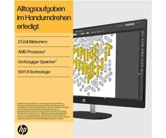 Stacionarus kompiuteris HP 27-cr0471ng AiO 27 FHD RYZ7-7730U/16GB/1TBSSD/W11Home baltas