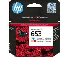 Hewlett Packard (HP) HP Nr.653 kasečių rinkinys (3YM74AE), žydra, purpurinė, geltona kasetė