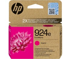 HP 924e EvoMore magenta originali rašalo kasetė, didelės (XL) talpos, magenta, 1 vnt., 800 puslapių, vienas paketas