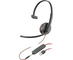 Hewlett Packard (HP) Poly Blackwire 3215 Vienpusės USB-A Ausinės (Bulk)