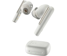 Hewlett Packard (HP) Poly Voyager Free 60 Bluetooth ausinės, BT700 USB-C adapteris, įkrovimo dėklas, baltas
