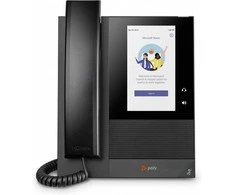 „Hewlett Packard“ (HP) „Poly CCX 400“ verslo medijos telefonas, skirtas „Microsoft Teams“ ir su PoE. Nėra lokalizacijos