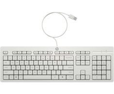 Klaviatūra Klaviatūros ir pelės rinkinys HP 225 su laidu Combo - QWERTZ - Baltas