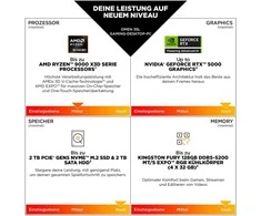 Stacionarus kompiuteris HP OMEN GT16-1470ng 35L Gaming Desktop Ryzen™ 7 9800X3D 32GB/1TB SSD RTX 5070 Win11