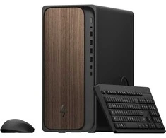 Nešiojamas kompiuteris HP OmniDesk AI M03-0450ng stacionarus kompiuteris su Core Ultra 5 225 16 GB / 512 GB SSD, „Windows 11“, pilkos medienos spalvos