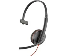 Hewlett Packard (HP) HP Poly Blackwire 3210 Vienpusės USB-C Ausinės +USB-C/A Adapteris