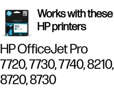 HP Tinte 953 F6U12AE cyan