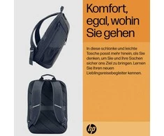 Hewlett Packard (HP) HP kelioninė 15,6 colio kuprinė, 18 litrų talpa, „Bluetooth“ sekiklio kišenė – geležies pilka