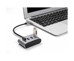HUB USB Delock DeLOCK 63190 huby i koncentratory USB 3.2 Gen 1 (3.1 Gen 1) Type-A 5000 Mbit/s Juodas