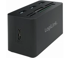 LOGILINK CR0042 LOGILINK – USB 3.0 šakotuvas su „viskas viename“ kortelių skaitytuvu