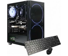 Stacionarus kompiuteris „Hyrican Juodas Hole 7811“ – Intel Core i5 14400F, 16 GB RAM, 1 TB SSD, NVIDIA GeForce RTX 5060Ti (16 GB GDDR7), „Windows 11 Home“.