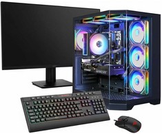 Stacionarus kompiuteris „Hyrican Megadeal Gamemax HYPE-A SET2577 7534 R5-7500F 32GB/1TB SSD RTX5060 Win11“ + MSI Pro MP273A 27" LED monitorius