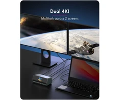 Carruzzo ICY BOX Heart Dock 2300 USB 3.2 Gen 2 (3.1 Gen 2) Type-C Antracitas