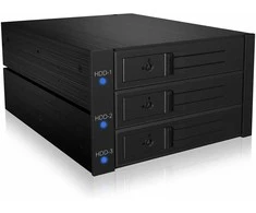 Icy Box Backplane 3x SATA 35" HDD für 2x 525" Schacht Hot Swap