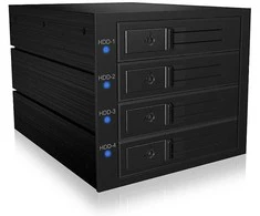 ICY BOX Backplane, 4x SAS/SATA 3,5" HDD in 3x 5,25", trägerlos, EasySwap