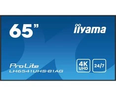 Monitorius IIYAMA LH6541UHS-B1AG | 65" 3840x2160 4K UHD | IPS panelė, 1 ms | garsiakalbiai 2 x 10 W | 3 x HDMI