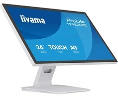 iiyama T2452MSC-W2AG monitorius komputerowy 61 cm (24") 1920 x 1080 px Full HD LED Ekran dotykowy Baltas