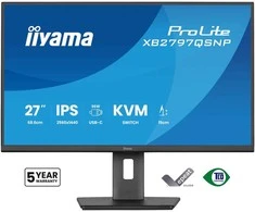 Monitorius iiyama XB2797QSNP-B1 27" QHD IPS USB-C Docking KVM LAN