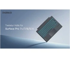 inateck Klaviatūra Surface pilka, Sureface GO 1-4 Com. QWERTZ
