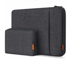 Dėklas Inateck LB01006 38,1 cm (15'') Dėklas su kišenėmis juoda, pilka