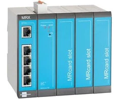Insys Icom icom MRX MRX5 LAN - Maršrutizatorius 5-Port-Switch, VPN,5x Ethernet 10/100BT 2xdig.Ein MRCard-Slots: 3xfrei