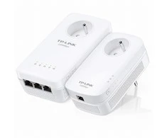 TP-LINK | AV1300 gigabito „Passthrough Powerline“ kintamosios srovės „Wi-Fi“ rinkinys | TL-WPA8631P rinkinys | 1300 Mbps | Ethernet LAN (RJ-45) jungtys 3 | 802.11ac | Papildomas lizdas