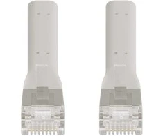 Intellinet Network Solutions INTELLINET Kabelis Flexi Cat6a F/FTP 1m 10G miedź pilka