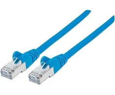 Mėlynas INTELLINET LSOH tinklo kabelis, Cat6, SFTP RJ45 vyriškas / RJ45 vyriškas, 1,0 m (3,0 pėdos), Mėlyna, 735315