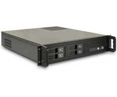 Inter-Tech IPC 2U-2504, Server-case - juodas, 2 Hheneinheiten