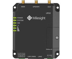 MILESIGHT Milesight UR32 Przemysłowy Maršrutizatorius LTE su WiFi 2 * 10/100Mbps Aluminiowa Obudowa Dual Sim RS232 RS485 DI DO TCP UDP Modbus MQTT