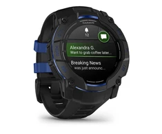 Išmanusis laikrodis Garmin Instinct 3, 50 mm, AMOLED, Juodas su juodu / mėlynu dirželiu