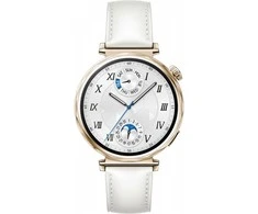 HUAWEI WATCH GT 5 41mm Light Gold White Leather Strap