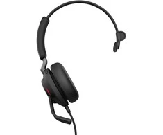 Ausinės - Jabra Evolve2 40 SE UC Mono (patobulinta triukšmo izoliacija, 3 mikrofonai)