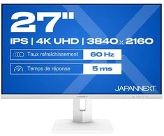 Monitorius JAPANNEXT 68,5cm JN-IPS270UHD60F-C65W-HSP-W HDMI/DP UHD