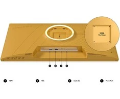 Monitorius MonitorJapanNextJAPANNEXT 60,5cm JN-I238FHD120F-HSP-YE 16:9 HDMI geltona FHD