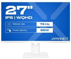 Monitorius JAPANNEXT 68,5 cm JN-IPS270WQHD75F-C65W-HSP-W HDMI/DP WQHD