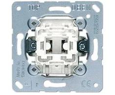 JUNG 534 U - Pushbutton switch - 1P - Metallic,Baltas - 250 V - 10 A