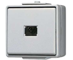 JUNG 631W - Pushbutton switch - Baltas - Duroplast - IP44 - 250 V