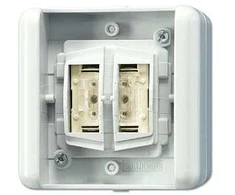 Jung 8472.01LEDW KNX Taster BA 2fach WG -Tasterstellung