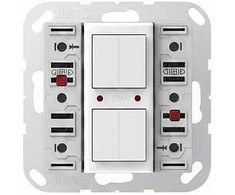 Jung A 52931 ST KNX Tastsensor-Modul Universal, 3fach, F50, Serie AS/A