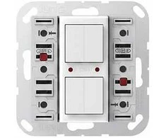 Jung A 52931 ST KNX Tastsensor-Modul Universal, 3fach, F50, Serie AS/A