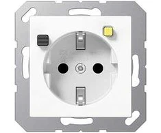 Jung A5520.30WW FI-SCHUKO Steckdose (RCD) 16A 250V m.Berührungsschutz alpinweiß