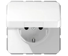 Jung CD1520BFKIKLWW SCHUKO Steckdose m.Klappd. 16A 250V CD alp