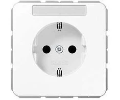 Jung CD1520NAWW SCHUKO Steckdose mit Schriftf.