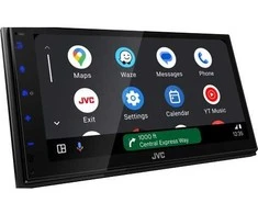 Automagnetola Automobilinis monitorius JVC KW-M595DBT automobilinis medijos imtuvas - Juodas, su Wi-Fi ir Bluetooth