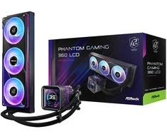 ASRock Phantom Gaming 360 LCD aušinimas