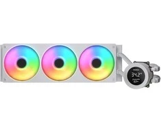 Chłodzenie wodne Cougar CPU chłodzenie wodne Poseidon Vistek 360, ARGB, balta
